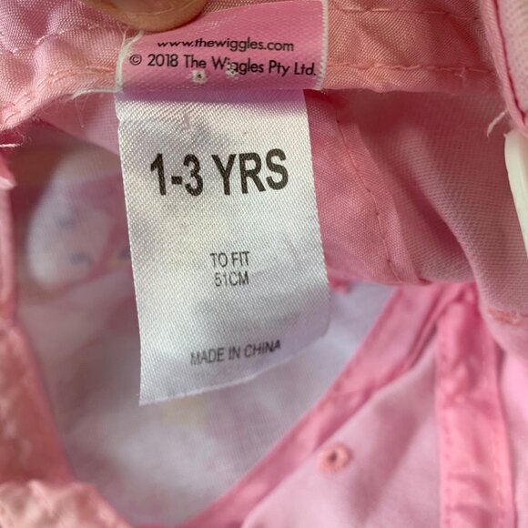 EMMA WIGGLE The Wiggles Baseball Cap Girls 1-3 2T Yellow Wiggle Pink Toddler Hat - Picture 5 of 8